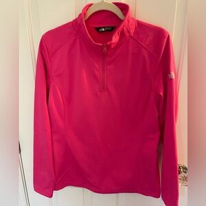 The North Face 3/4 Zip Women’s Pullover Sz. L New Condition. Pink
